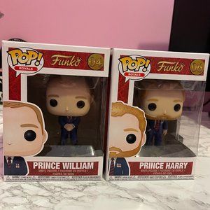 Funko POP!: Set of 2 Prince William and Prince Harry